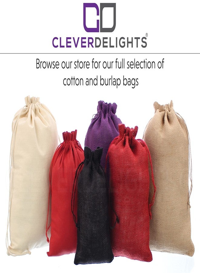 كليفر ديلايتس أكياس خيش CleverDelights مقاس 10 × 14 بوصة - عبوة من 6 أكياس - أكياس خيش من الجوت برباط مقاس 10 × 14 بوصة - Image 5